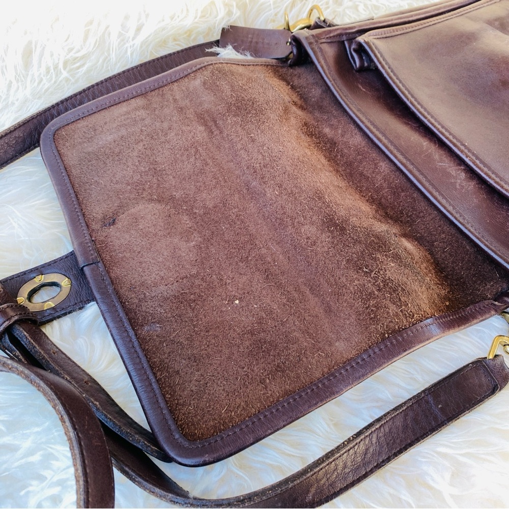 COACH station bag 5170 crossbody chocolate brown leather - Picture 15 of 15